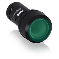 Botão Iluminado Redondo Faceado Verde 22mm 110-130Vca/Vcc LED 1NA Impulso Cp112 CP112G10 ABB