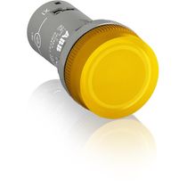 Sinaleiro Redondo Plástico Amarelo 22mm 220Vca LED Pilotlightcl2523Y230 PILOTLIGHTCL2523Y230VAC ABB