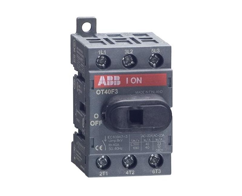 Chave Secc 3P Mont 40A 500V OT40F3 - ABB - Dimensional