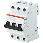 Disjuntor Mini Tripolar 100A 230/400VCA Curva C 6KA S203C100 ABB