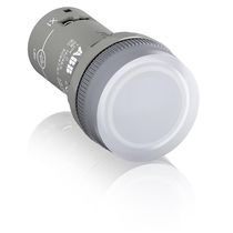 Sinaleiro Redondo Plástico Branco 22mm 24V LED CL2502C ABB