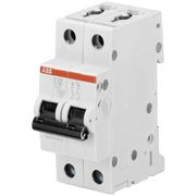 Disjuntor Mini Bipolar 1A 230/400VCA Curva C 6KA S202C01 ABB