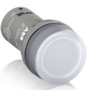 Sinaleiro Redondo Plástico Branco 22mm 110-130Vcc LED CL2515C ABB