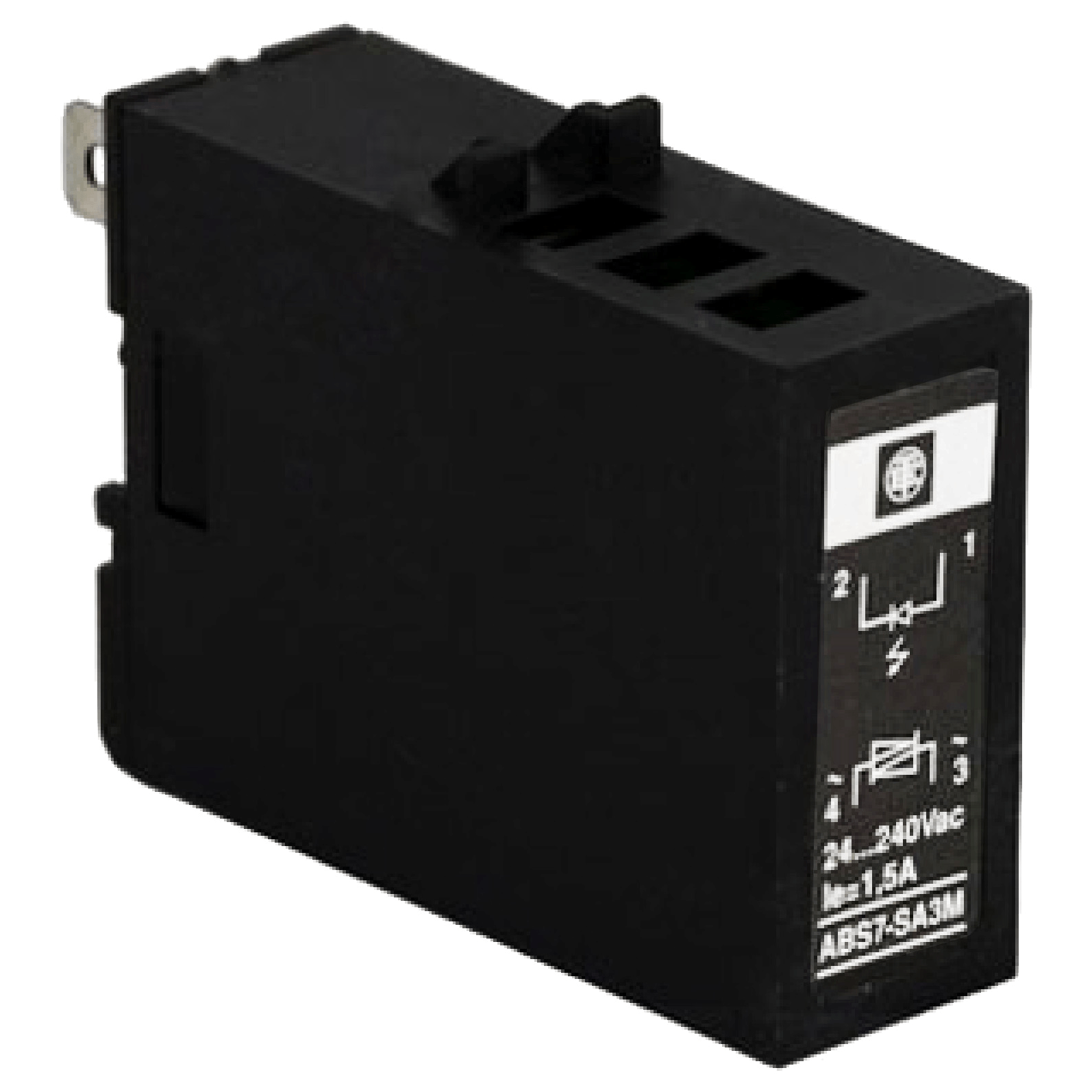Rele Plug In 12Mm Entrada 24Vcc ABS7EC3B2 Schneider - Dimensional