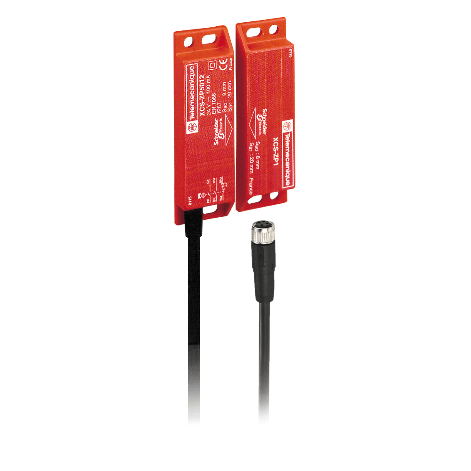 Chave Segurança Magnético 24Vcc 1Na+2Nf 3 Pinos XCSDMP701L01M12