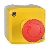 Botoeira Montada Plástico Cinza Cl Parad Emergência 1Bot Gog40mm 1NA+2NF X* XALK178G Schneider