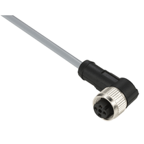 Cabo Pvc 10M C. Conector Ang M12-5 Pinos XZCPV12V12L10 - Telemecanique