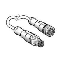 Cabo C/Conector Macho M12/Fem M12 2M XZCR1511040A2 - Telemecanique