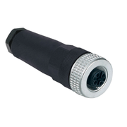Conector Sensor Fêmea Reto 5 Pinos M12 XZCC12FDM50B Telemecanique