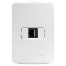 Conjunto Tomada Rj45 8 Fios Utp Cat5E Placa S3B64100 Schneider