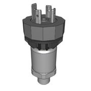 Sensor Pressostato Conector Macho 3 Pinos 12-24Vcc Analôgico -1A0Bar XMLPM00GC21F Telemecanique
