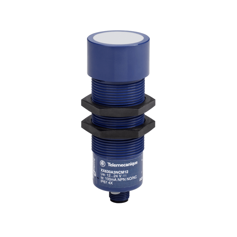 Sensor Ultrass 12-24Vcc 1M XX630A1NCM12 - Schneider - Dimensional
