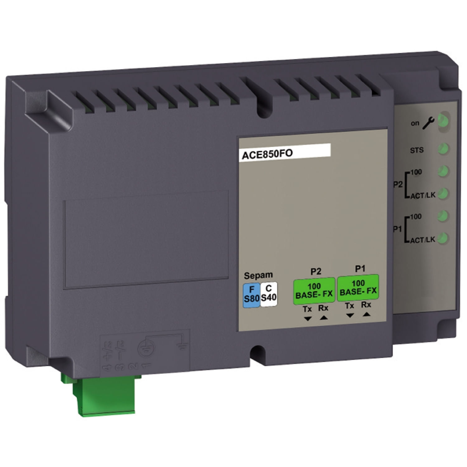 Modulo Comun Iec61850 C/2 Por 110V 59658 - Schneider - Dimensional