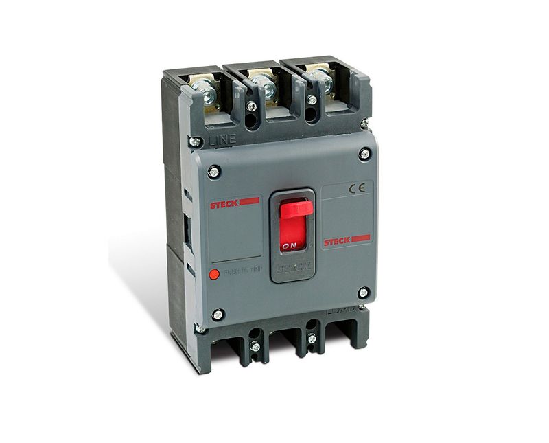 Disjuntor Caixa Tripolar Térmico Magnético 690VCA 800A 70KA | Visão da diagonal direita do disjuntor
