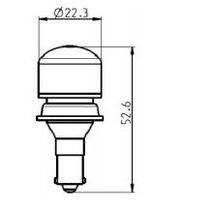 Lâmpada Sinalização Led Smd Branco Ba9S 24V/Cc S7Ls/0 24Vca/Cc Ba9S* S7LS/0 24VCA/CC BA9S ENCAPS 1 Ace Schmersal