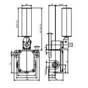 Chave Desalinhado Rolete 500Vca 10A 1NA+1NF MV12H44111Y120MM Ace Schmersal