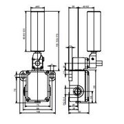 Chave Desalinhado Rolete 500Vca 10A 1NA+1NF MV12H44111Y120MM Ace Schmersal