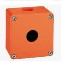 Botoeira Vazia Alumínio Laranja 1 Furo 30mm 100X100X80mm P10130C Ace Schmersal