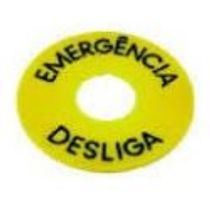 Plaqueta Identificação Emerg/Desl 60 X 30 Mm Z30460 Ace Schmersal