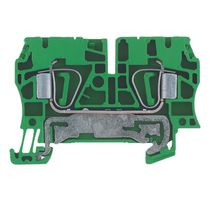 Conector Passagem Terra Pa Verde E Amarelo 4Mm2 Mola Zpe ZPE4 Weidmuller Conexel