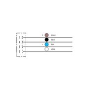 Conector Sensor Fêmea Reto Pu Tetrapolar M12 5M SAILM12BG450UGE Weidmuller Conexel