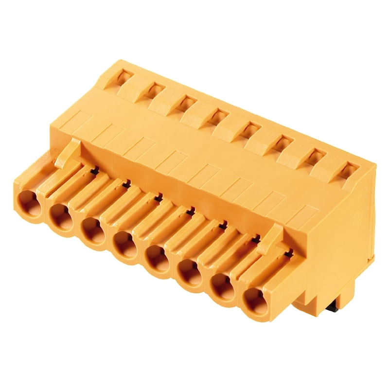 Conector Circuito Impulso 8P 300V 18,5A Laranja Estan Push In ...
