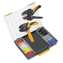 Jogo Crimpar 2 Alicates + Terminal Para Crimpagem Preto E Laranja Crimpsetpz CRIMPSETPZ65 Weidmuller Conexel