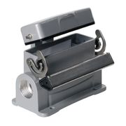Base Tomada Multipolar Alta Com Tampa 16A HDC16ASDLU2PG16G Weidmuller Conexel