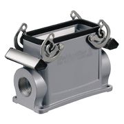 Carcaça Tomada Multipolar Alumínio Base Alta 6P HDC 40D SBU 1M25G Weidmuller Conexel