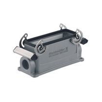 Carcaça Tomada Multipolar Alumínio Gabinete HDC24BSBU1PG21G Weidmuller Conexel