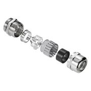 Prensa Cabo Latão Metro 20Mm 6,5-12Mm Com Porca Com Contraporca VG M20 MS 1/EMV Weidmuller Conexel