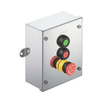 Botoeira Montada Aço Inoxidável Cinza Un Cont Sinaliz 2Bot+1Emerg 2NA+2NF Cs  CS STB 2.1-7 Weidmuller Conexel