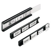 Porta Identificador Duplo Pvc Preto 1Mx8Mm SCHS2K Weidmuller Conexel