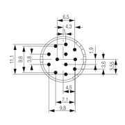 Inserto Porta Contato Sai-M23-Se-12-10Mm 1224220000 Weidmuller Conexel