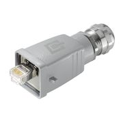 Plugue Rj45 Com Carcaça Ie-Ps-V05M-Rj45-Th 1963110000 IEPSV05MRJ45TH Weidmuller Conexel