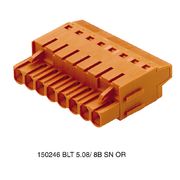 Conector Circuito Impulso 10P 300V 15A Laranja BLT 5.08/10/180B SN OR BX Weidmuller Conexel