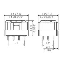 Conector Circuito Impulso 24P 300V 10A Cinza Estan RSV1,6LB24GR3,2SN Weidmuller Conexel