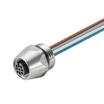 Conector Sensor Fêmea Reto Push 8P M12 5M Saie-M12B-8-0.5U- SAIE-M12B-8-0.5U-PG9 Weidmuller Conexel