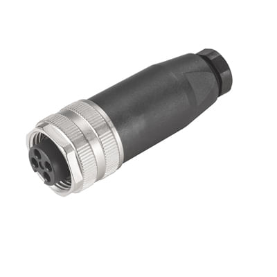 Conector Sensor Fêmea Reto Tetrapolar 4P 7/8