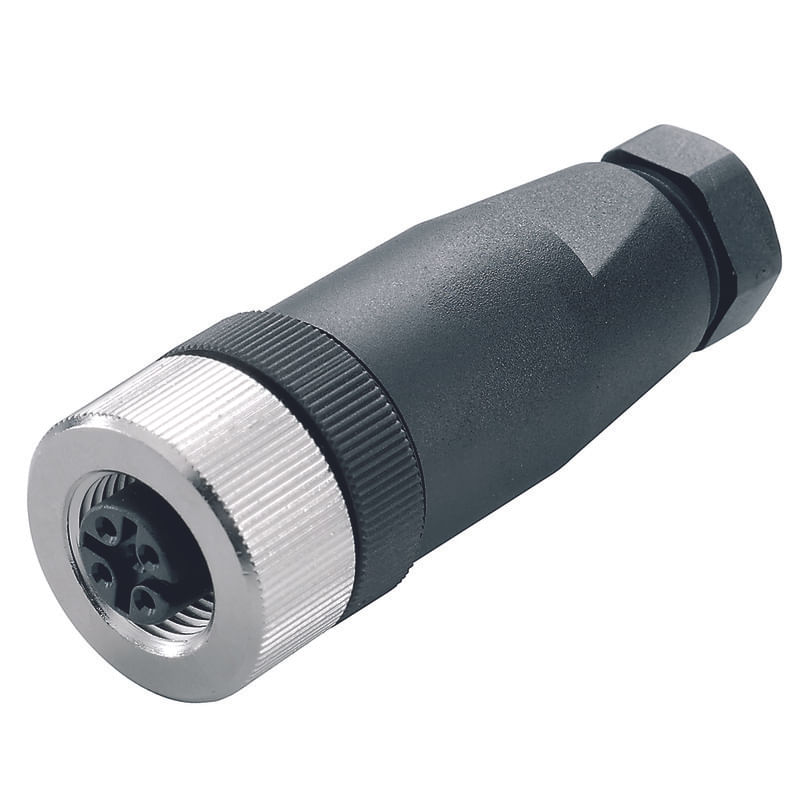 Conector Sensor Fêmea Reto M12 8Pin 8P M12 SAIB89 Weidmuller Conexel ...
