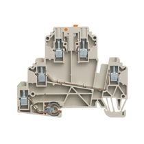 Conector Passagem Parafuso Plástico Bgesc 500V 24A 2,5Mm2 Wdk 2.5/T WDK 2.5/TR-DU-PE STB Weidmuller Conexel