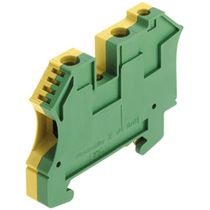 Conector Passagem Plástico Verde E Amarelo 1000V 1200A 10Mm2 WPE 10/ZR Weidmuller Conexel