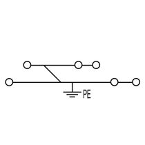 Conector Passagem Pa Bgesc Din 51,5Mm 800V 300A 2,5Mm2 Z Zdk2.5 ZDK2.53ANPE Weidmuller Conexel