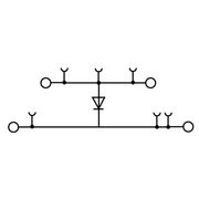 Conector Passagem Pa Bgesc Din 54Mm 500V 10A 2,5Mm2 Z ZDK2.5D1 Weidmuller Conexel