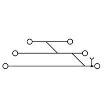 Conector Passagem Pa Bgesc Din 70Mm 400V 20A 2,5Mm2 Z ZDLD2.52VN Weidmuller Conexel