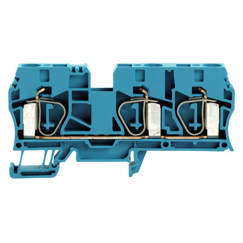 Conector Passagem Plástico Azul 800V 57A 10Mm2 ZDU10/3AN Weidmuller ...