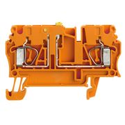 Conector Passagem Pa Laranja Din 41Mm 500V 20A 2,5Mm2 Z ZTR2.5OR Weidmuller Conexel