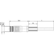 Cabo Com Conexão Sail-M8Bg-3S5.0U 1906600500 SAILM8BG3S5.0U Weidmuller Conexel