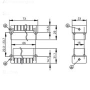 Porta Contato Fêmea 16P Hdc HDCHA16FS Weidmuller Conexel