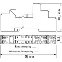 Base Para Relé Src-I 2Co P 8869500000 SRCI2COP Weidmuller Conexel